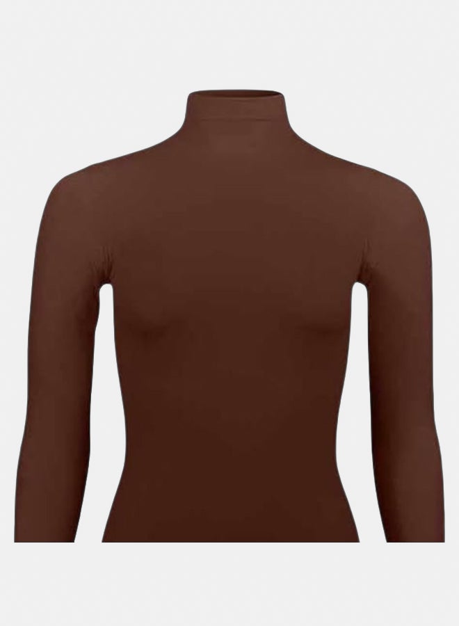 Silvy Lycra Celina High Long Sleeves High Neck Top For Women - Image 2